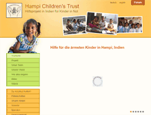 Tablet Screenshot of hampi-childrens-trust.com